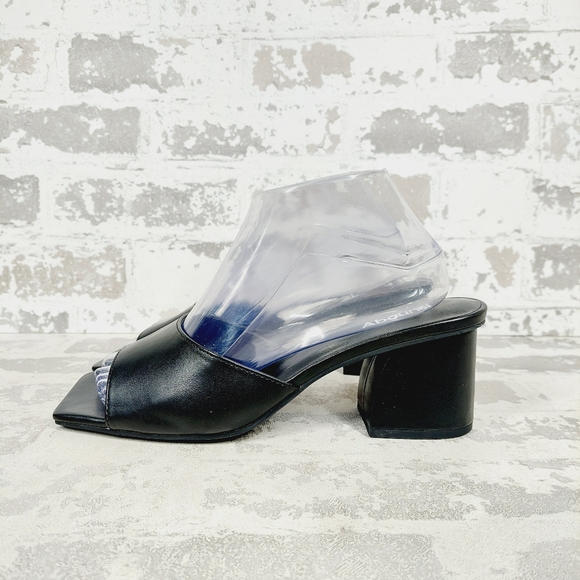Abound Shoes - Abound Black Slide Block Heel Sandals